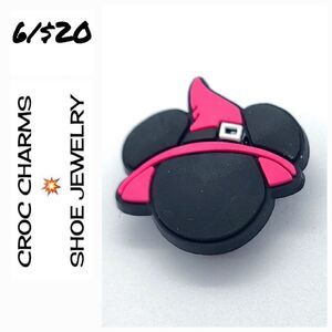 Fantasia Mickey Mouse Ears Wizard Hat Disney Rubber Shoe Charm Bag Jewelry